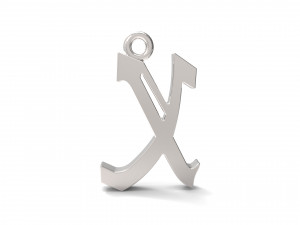 pendants alfhabet Modèles 3D en vedette