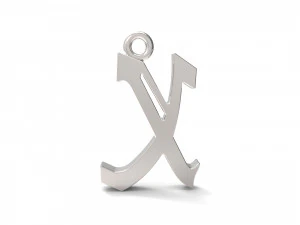 pendants alfhabet 3D Print Model