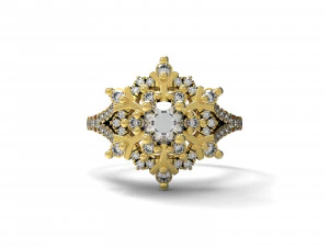 ring snowflake 3D Print Model