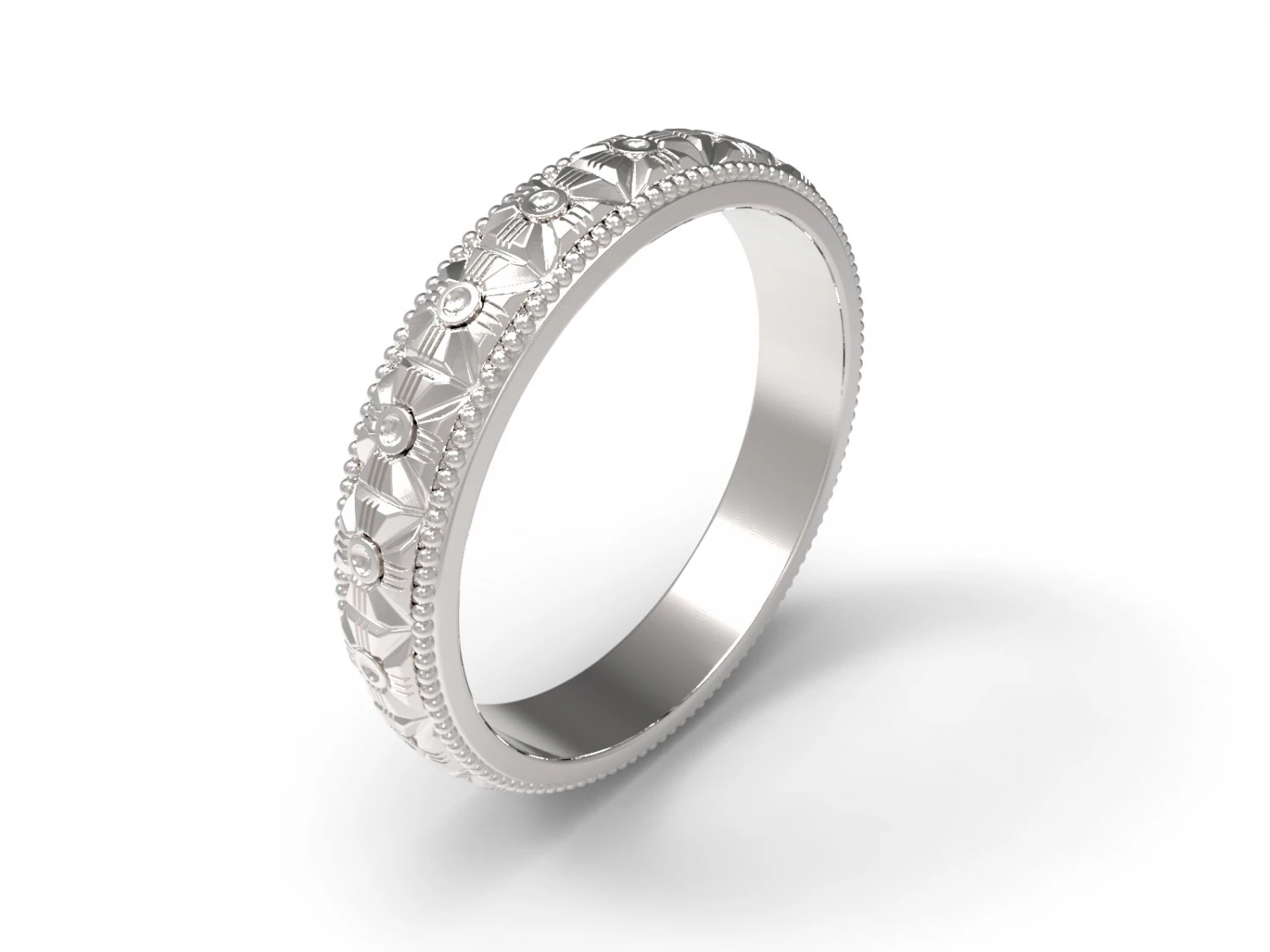 ring ornament3 3D Print Model .c4d .max .obj .3ds .fbx .stl .blend 