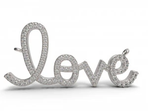 pendants latter love 3D Print Model