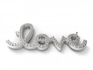 pendants latter love 3D Print Model