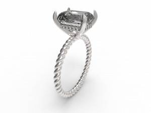 solitaire twist Model do druku 3D