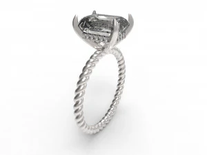 solitaire twist 3D Print Model