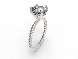 solitaire twist Model do druku 3D