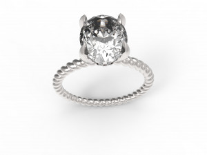 solitaire twist Model do druku 3D