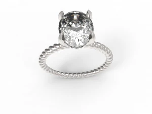 solitaire twist 3D Print Model