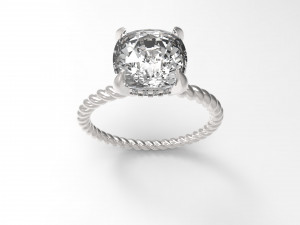 solitaire twist Model do druku 3D