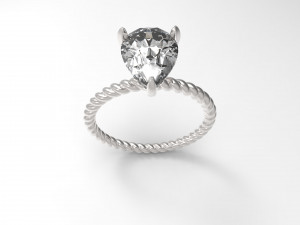 solitaire twist Model do druku 3D