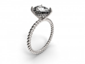 solitaire twist Model do druku 3D