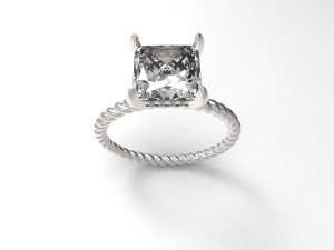 solitaire twist Model do druku 3D