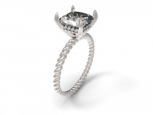 solitaire twist Model do druku 3D
