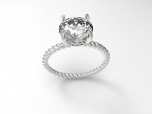 solitaire twist Model do druku 3D