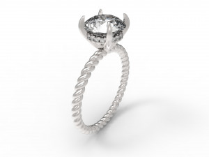 solitaire twist Model do druku 3D