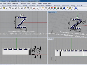 pendants alfhabet z Modelo de Impressão 3D