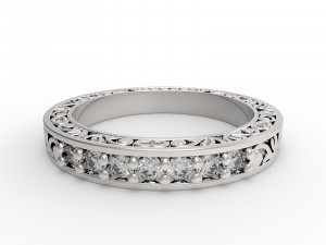 rings wedding ornament 3D 프린트 모델