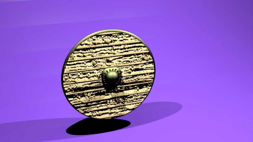 shield of vikings 3D Model .c4d .max .obj .3ds .fbx .stl .blend 