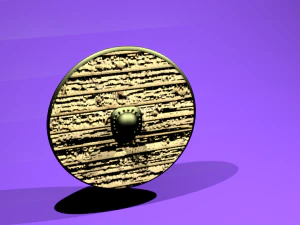 바이킹의 방패 3D 모델