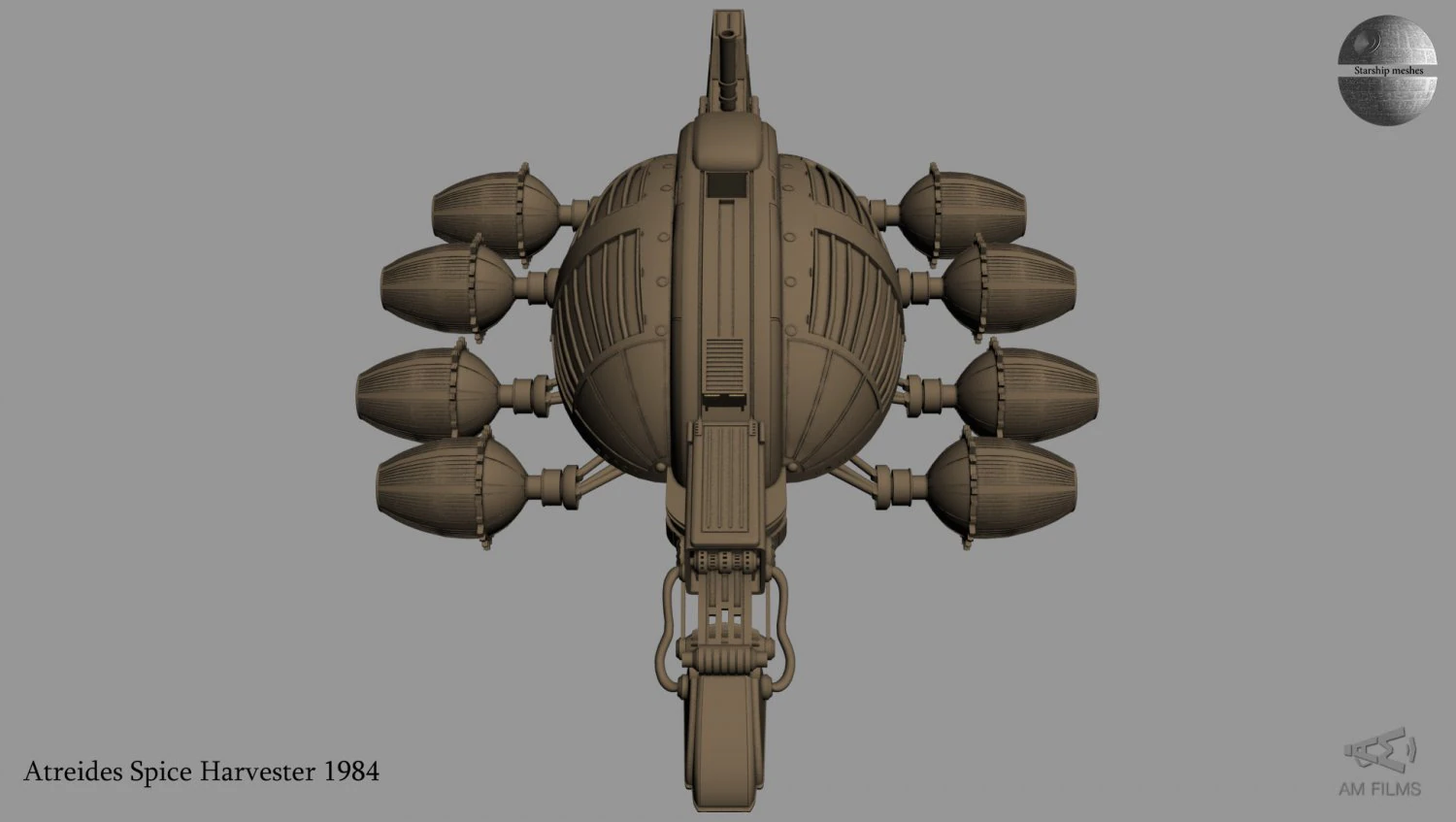 atreides harvester 3D Model .c4d .max .obj .3ds .fbx .stl .blend 