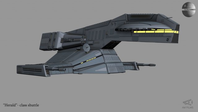 sith shuttle herald 3D मॉडल .c4d .max .obj .3ds .fbx .stl .blend 