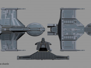 sith shuttle herald 3D मॉडल