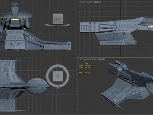 sith shuttle herald 3D Model