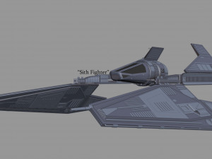 sith fighter 3D 모델