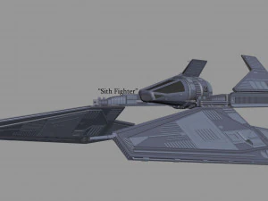 sith fighter 3D Model