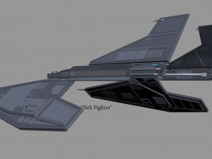 sith fighter 3D 모델