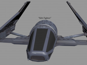 sith fighter 3D 모델