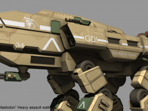 gdi mastadon 3D 模型