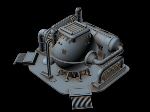 power station 3D मॉडल