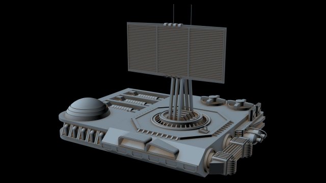 radar station 1 Model 3D .c4d .max .obj .3ds .fbx .stl .blend 