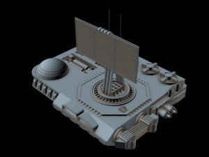 Radarstation 1 3D Modell