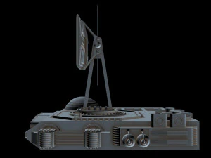 Radarstation 1 3D Modell