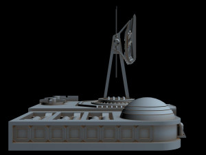 radar station 1 Model 3D