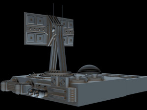 radar station 1 Model 3D