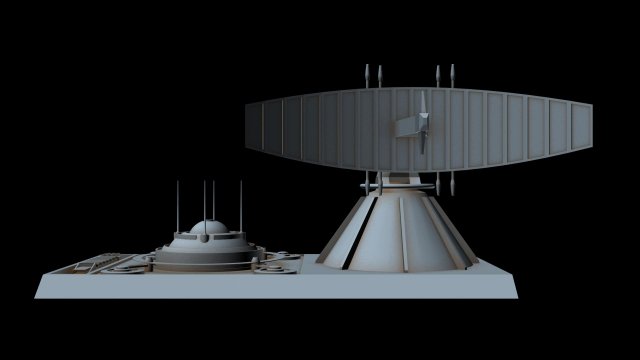 radar station 2 3D Model .c4d .max .obj .3ds .fbx .stl .blend 