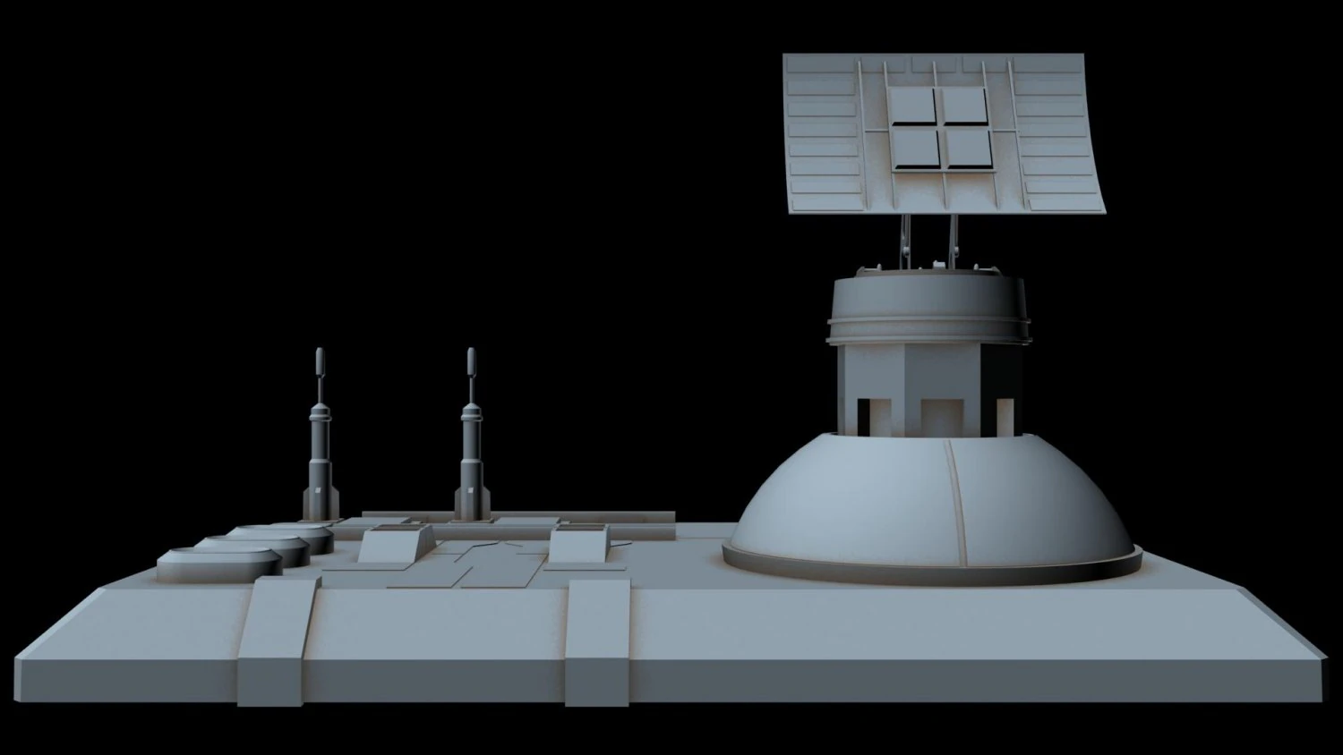 radar station 3 3D Model .c4d .max .obj .3ds .fbx .stl .blend 