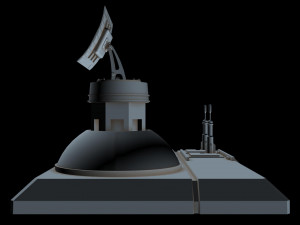 radar station 3 Model 3D