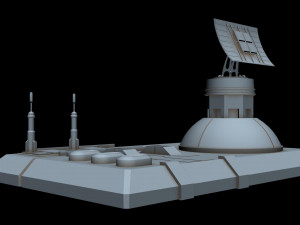 radar station 3 Model 3D