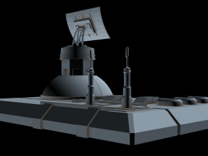 radar station 3 Model 3D