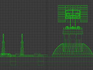 radar station 3 Model 3D