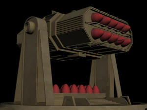 sam roket launcher 3D Model