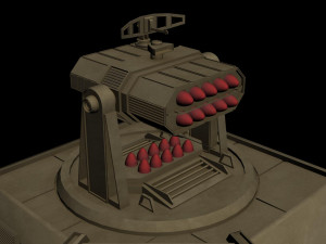 sam roket launcher 3D Модель
