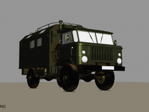 gaz 66 kung 3D मॉडल