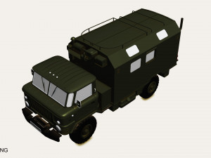 gaz 66 kung Modelo 3D