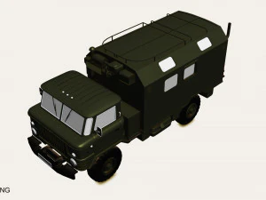 gaz 66 kung 3D Model