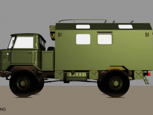 gaz 66 kung Modelo 3D