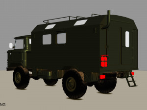gaz 66 kung Modelo 3D